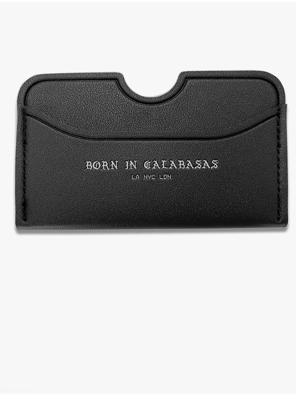 Black Leather Card Holder